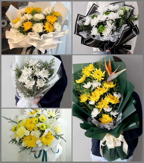 广东潮州市潮安区归湖镇明潭村白事花束代送